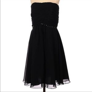 White House Black Market Beaded Sequin Strapless Dress Size 10